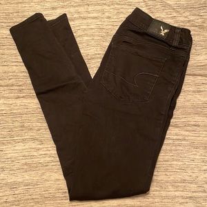 Black American eagle jeggings